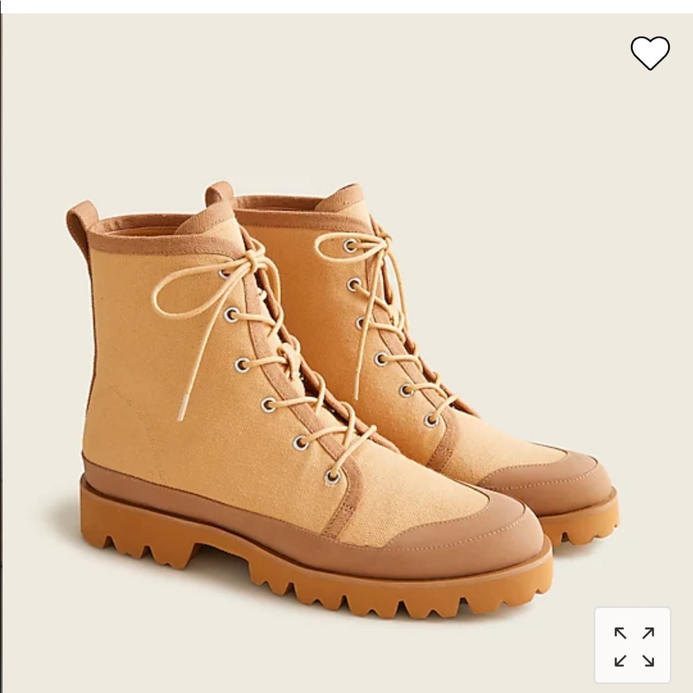 J. Crew Combat canvas boots